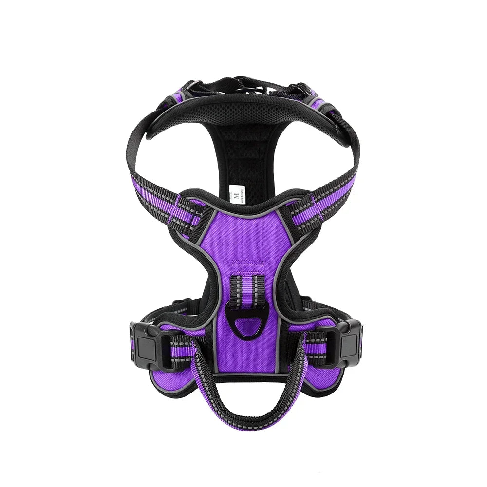 NONECN Reflective Adjustable Nylon Dog Harness Vest No Pull