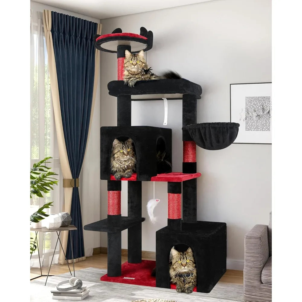 Globlazer Gothic Cat Tree With Indoor Scratching Posts