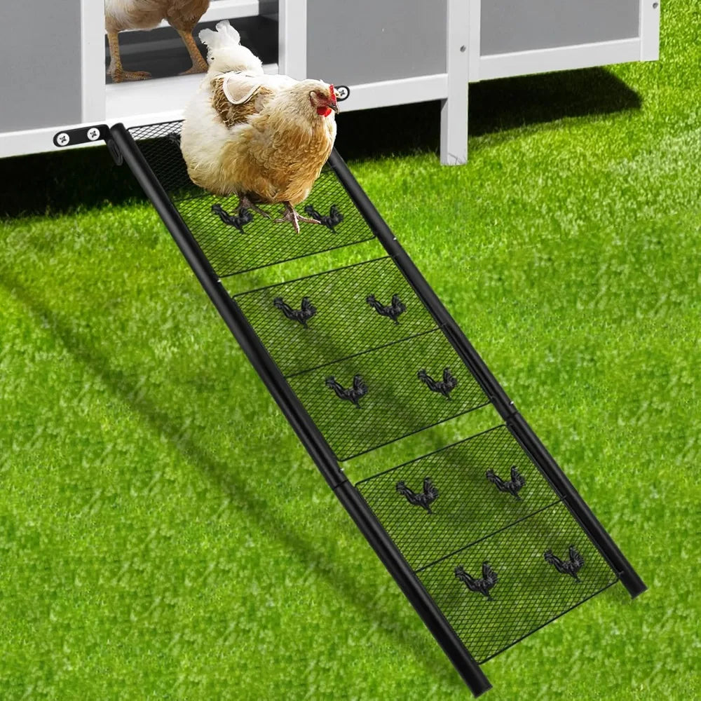 Adjustable Chicken Coop Ramp and Ladder Stainless Steel