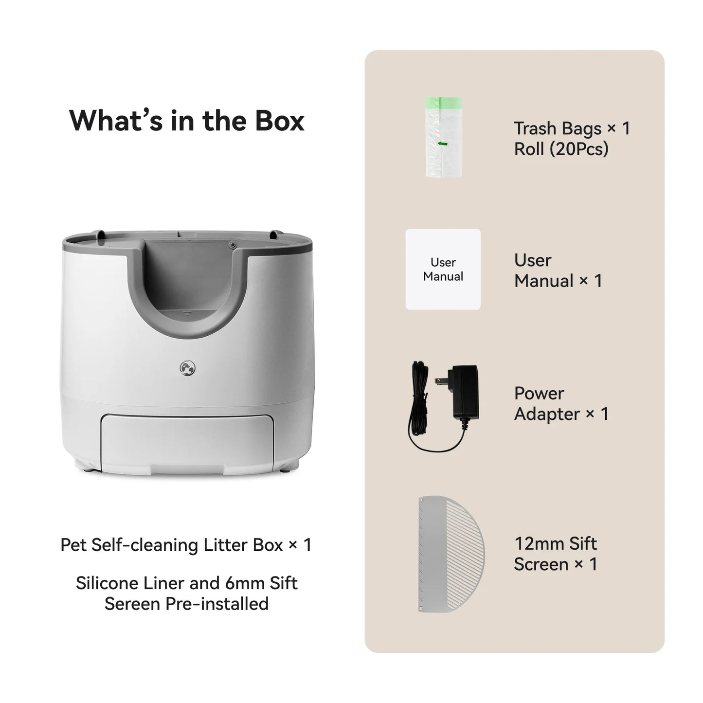 Furoomate Automatic Self-Cleaning Cat Litter Box High-Capacity Pet Toilet Tray