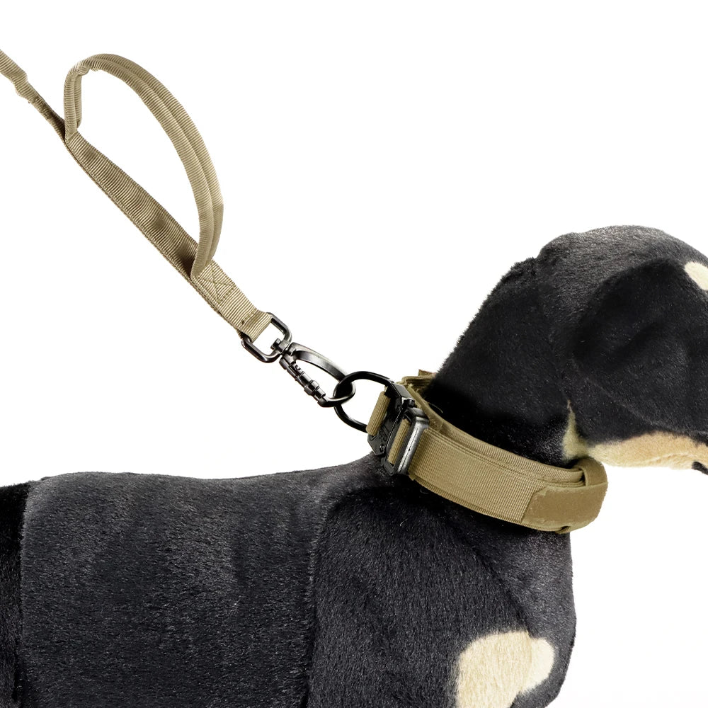 PETRAVELCN Military Dog Leash With Quick Release And Dual Handles
