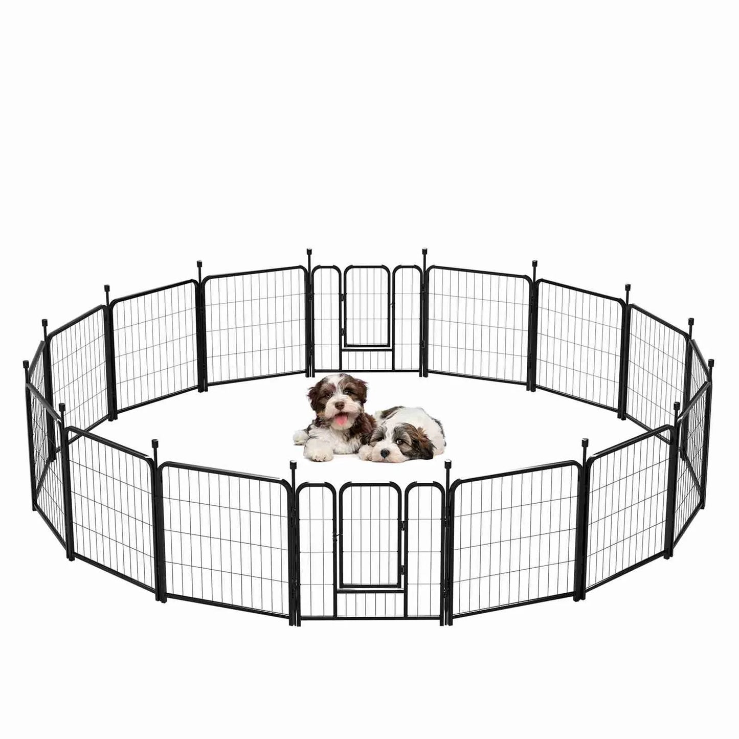 Hign-concerned Pet Exercise Playpen 16 Panels Sound Cover