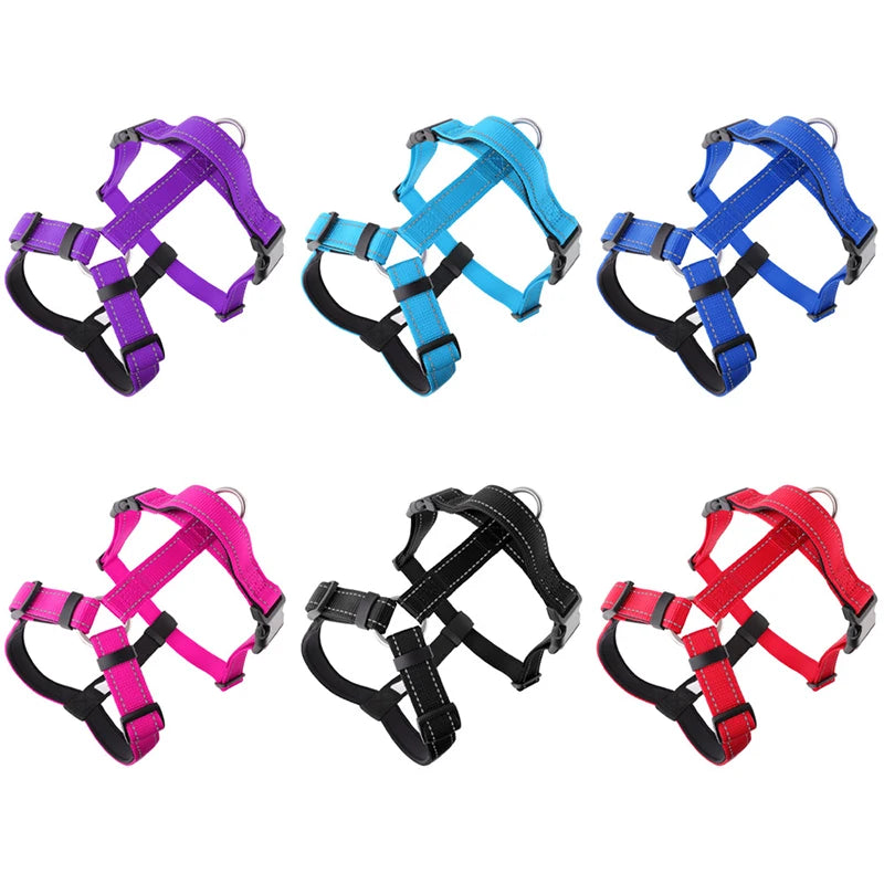MeowVista Reflective H-Shaped Dog Harness Nylon Chest Strap