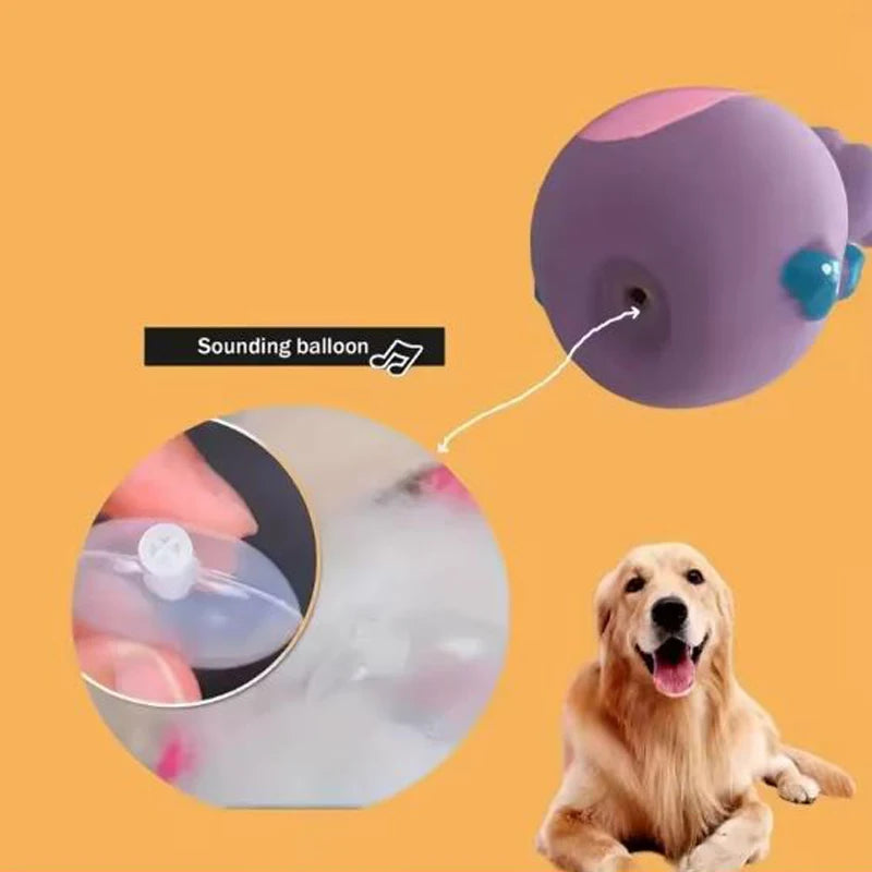 Fat Bellied Cartoon Bite Resistant Latex Squeak Dog Toy