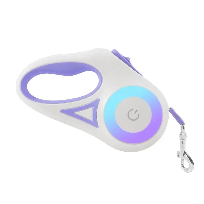 LED Luminous Retractable Dog Leash For Outdoor Pets