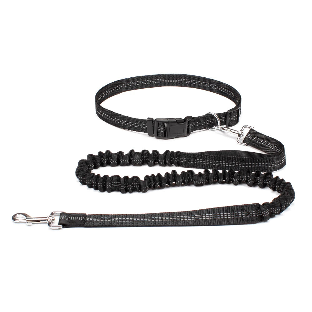 NONECN Hands Free Dog Leash Adjustable Waist Belt Reflective