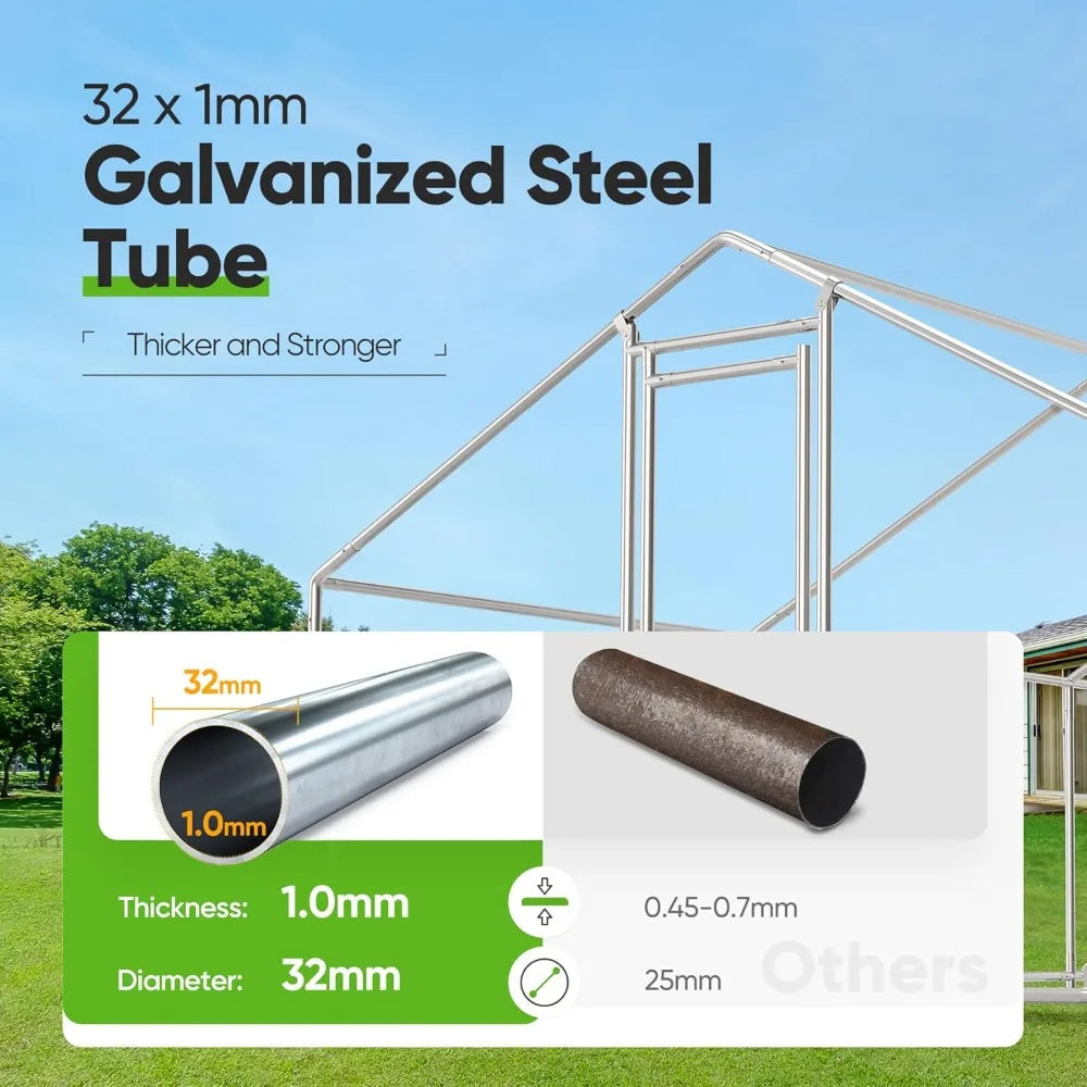 Tangxu Chicken Coop Run Upgrade With Galvanized Netting