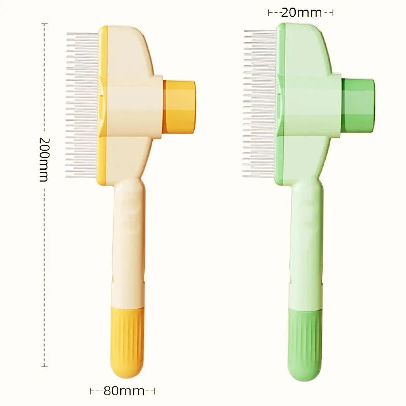 Self-Cleaning Dog Grooming Brush One Button Hair Remover