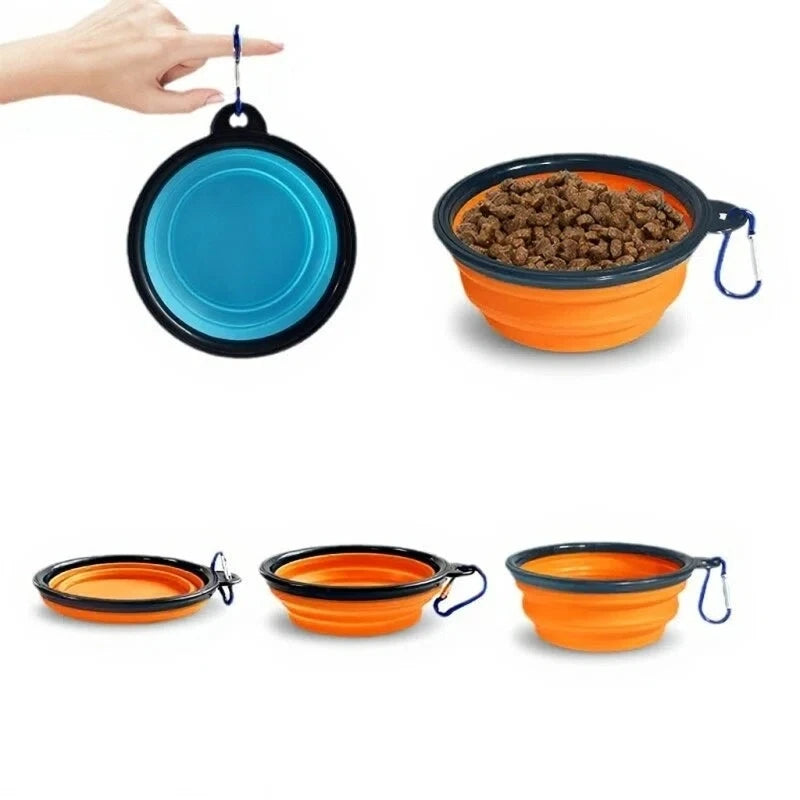Bayto Portable Foldable Pet Food Bowl for Cats and Dogs