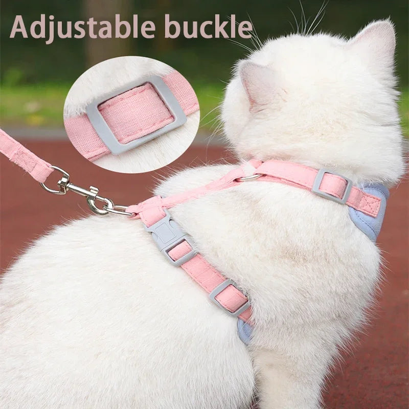 Puppy Harness And Leash Set Breathable Pet Chest Vest