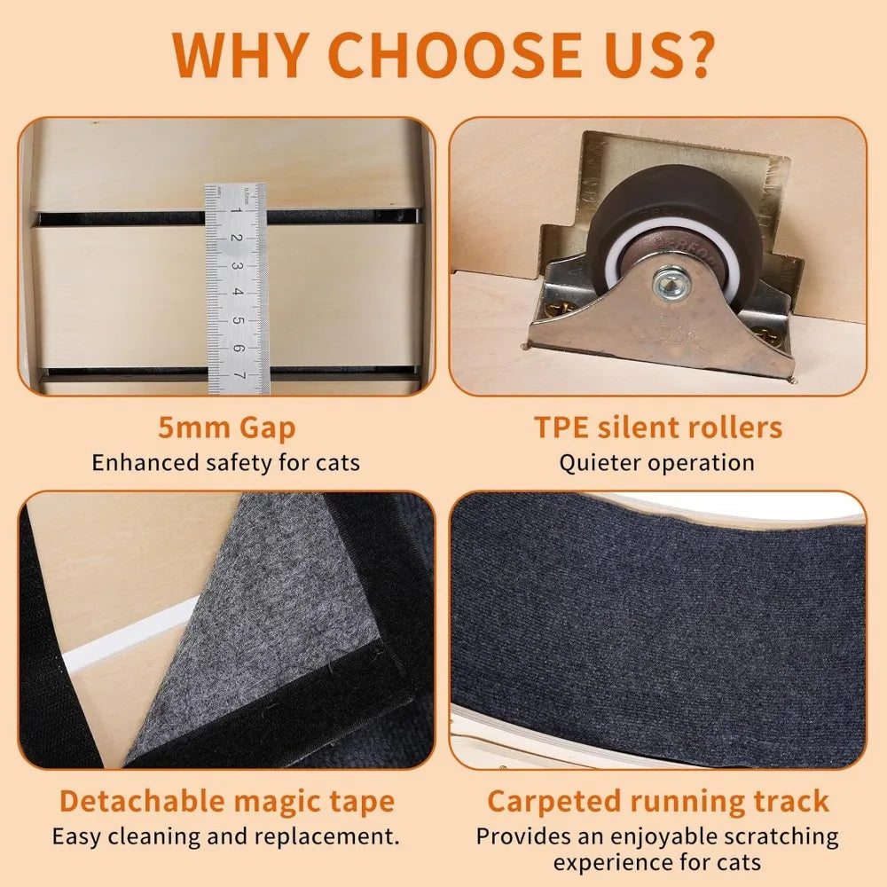 Hign-concerned Chemical Cat Exercise Wheel Indoor Fitness