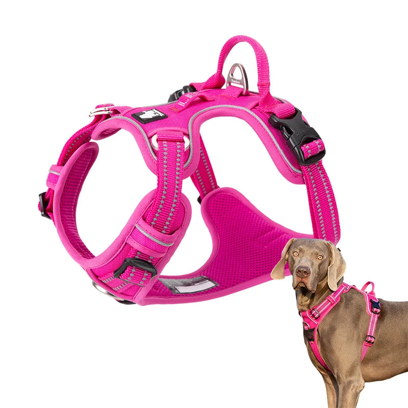 Winhyepet Reflective Training Dog Vest Harness Nylon