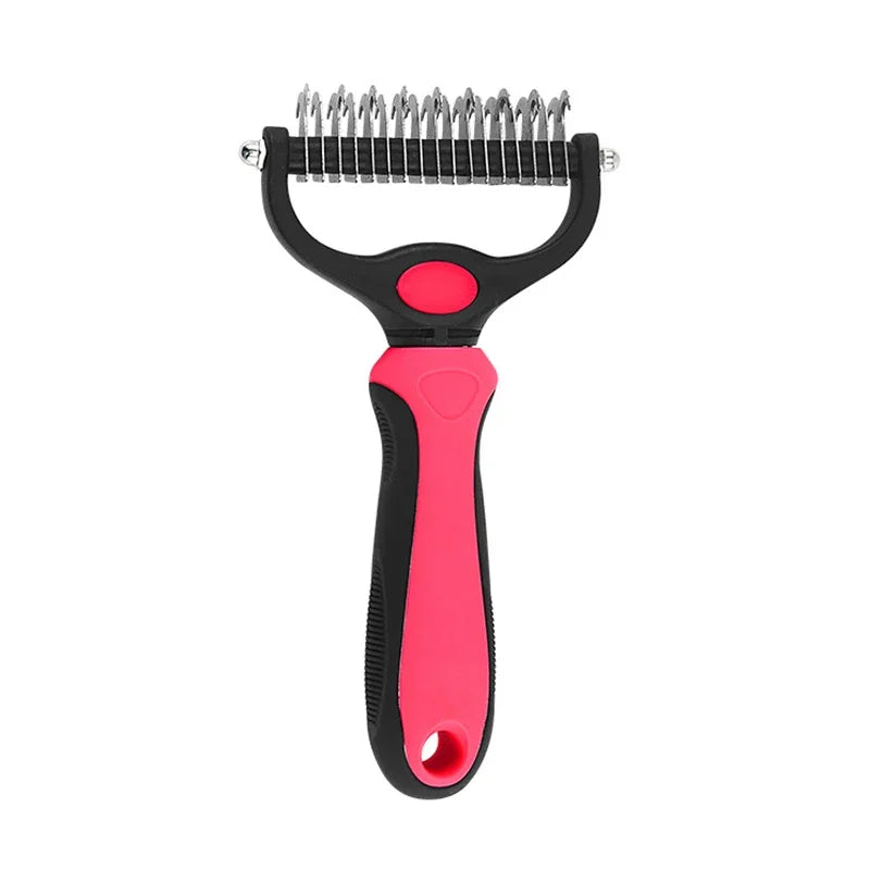 Deshedding Pet Brush Cat Comb Self Cleaning Grooming Tool