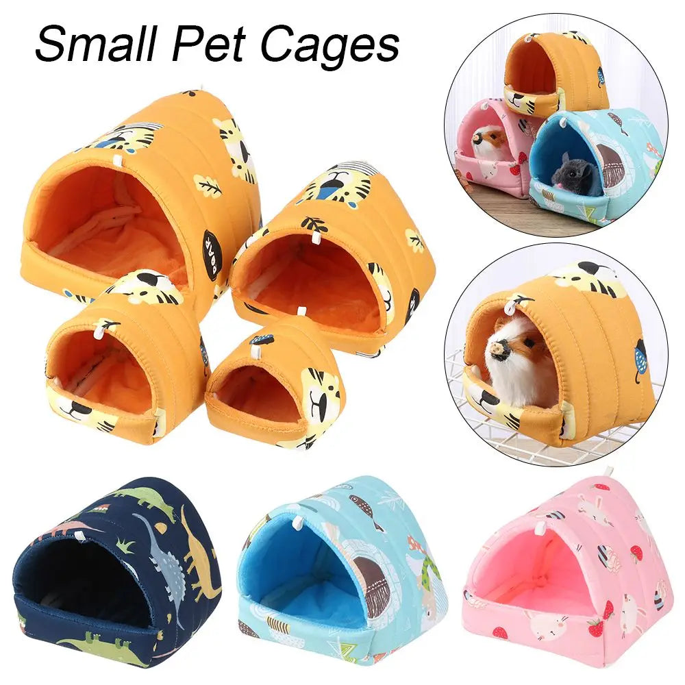 NONECN Hamster House Bed Cozy Soft Pet Nest Mat Fleece