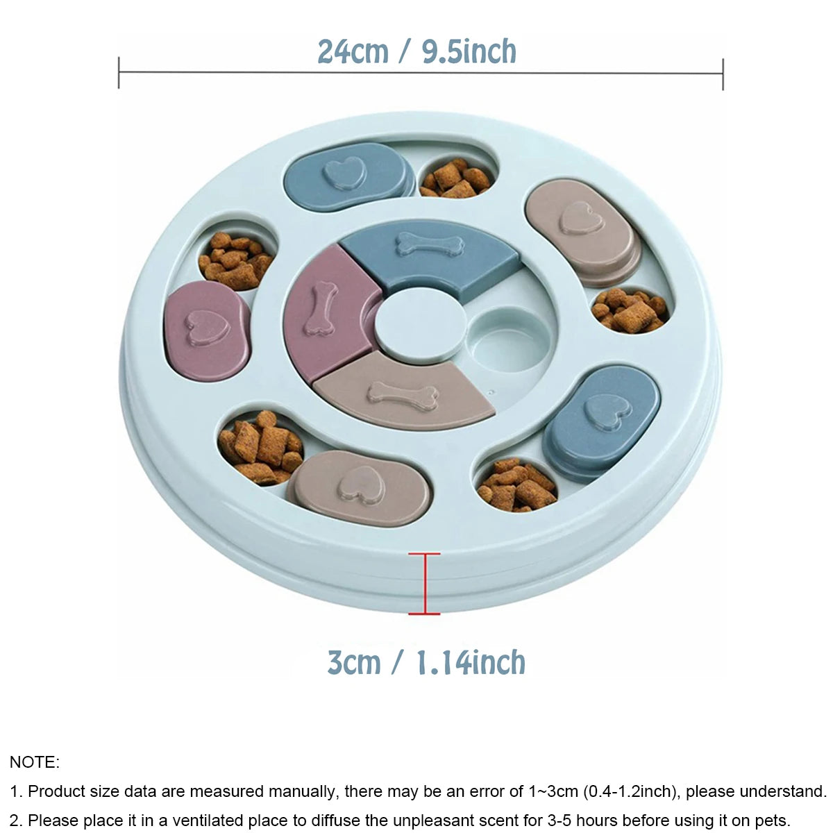 Dog Slow Feeder Hiding Bowl Educational Toy For Interactive Feeding