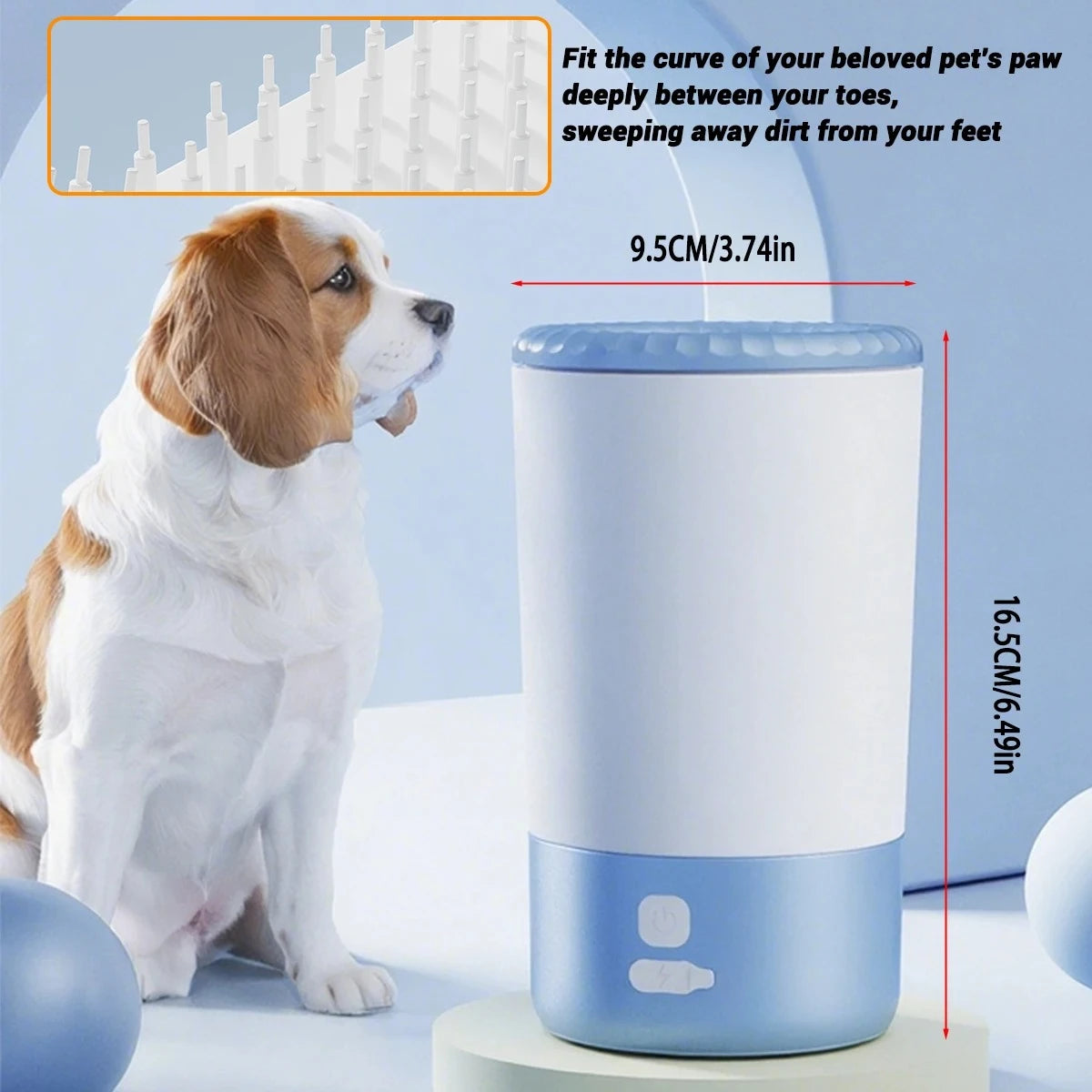 Pet Paw Cleaner Electric Portable Foot Wash Cup USB Rechargeable